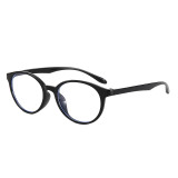 Retro Round TR90 Frame Eyeglasses Durable Blue Light Blocking Glasses
