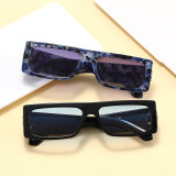INS Fashion Retro Vintage Solid Plastic Small Rectangle Sunglasses
