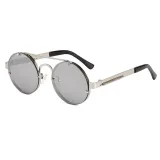 Anti-UV400 Brand Designer Metal Frame Round Shades Sunglasses