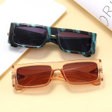 Luxury Vintage Flat Top Rectangle Sunglasses