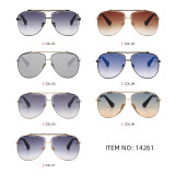 Anti-UV400 Men Women Brand Designer Metal Frame Round Shades Sunglasses