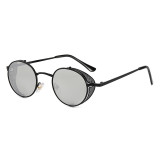 Metal Frame Steampunk Style NEW Round UV400 Sunglasses