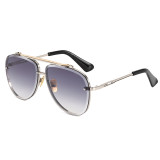 Anti-UV400 Men Women Brand Designer Metal Frame Round Shades Sunglasses