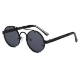 Anti-UV400 Brand Designer Metal Frame Round Shades Sunglasses
