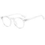 Retro Vintage Round Optical Frame with Anti Blue Light Lenses Eyeglasses