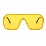 Fashion One Piece Lens Men Women UV400 Shades Sunglasses
