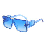 UV400 Big Frame Flat Top Square Oversized Shades Sunglasses