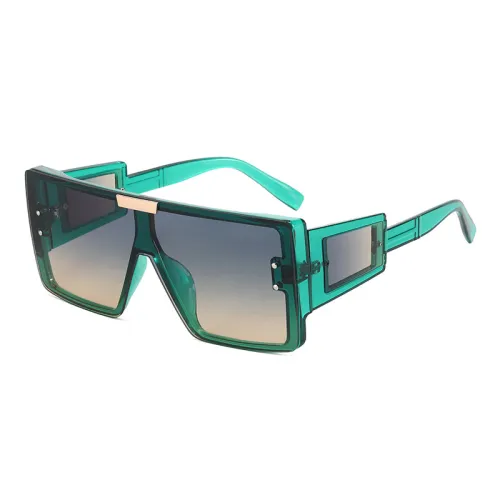 UV400 Big Frame Flat Top Square Oversized Shades Sunglasses