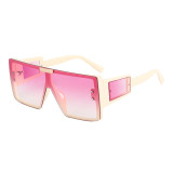 UV400 Big Frame Flat Top Square Oversized Shades Sunglasses