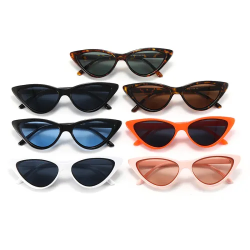 Fashion Cateye Women Small Triangle Sunglasses