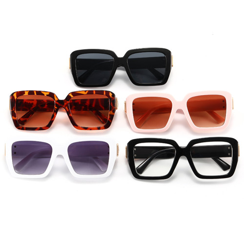 Fashion Square Oversized Women Gradient Shades Sunglasses