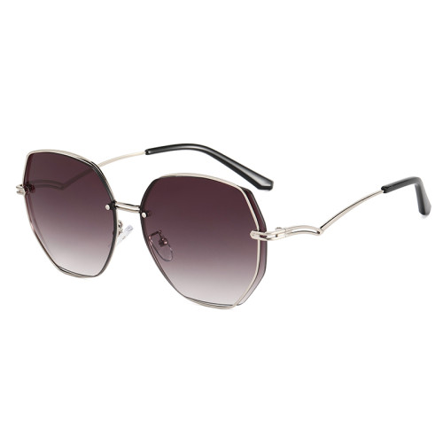 Fashion Women Round Metal Frame Outdoor Sunglasses