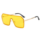 Fashion One Piece Lens Men Women UV400 Shades Sunglasses