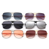 Men Women Square Metal Frame Outdoor Sunglasses