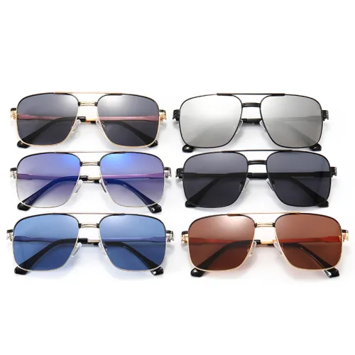 Anti-UV400 Men Women Brand Designer Metal Frame Round Shades Sunglasses