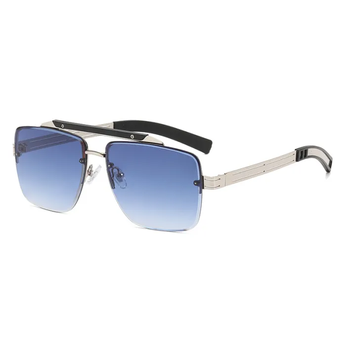 Metal Frame Men Square Sunglasses