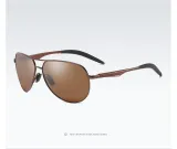 Classic Blue Mirrored Pilot Style Driving Sun glasses Mens Polarized Shades Sunglasses