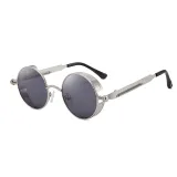 Gothic Round Metal Steampunk Sunglasses