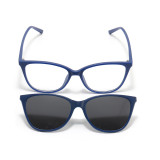 Cat Eye Anti-blue light Polarized Clip On Sunglasses