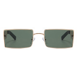 Metal Frame Retro Small Rectangle Sunglasses