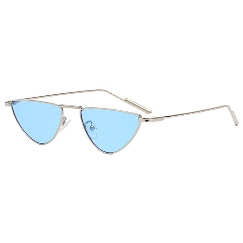 Cat Eye Small Triangle Metal Frame Sunglasses