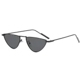 Cat Eye Small Triangle Metal Frame Sunglasses