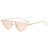 Cat Eye Small Triangle Metal Frame Sunglasses