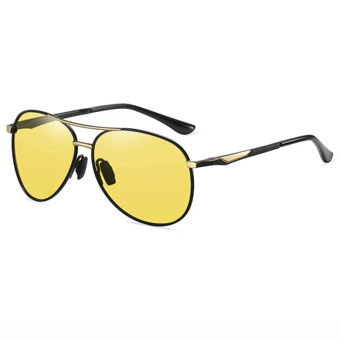 Mirrored Polarized Metal Sunglasses