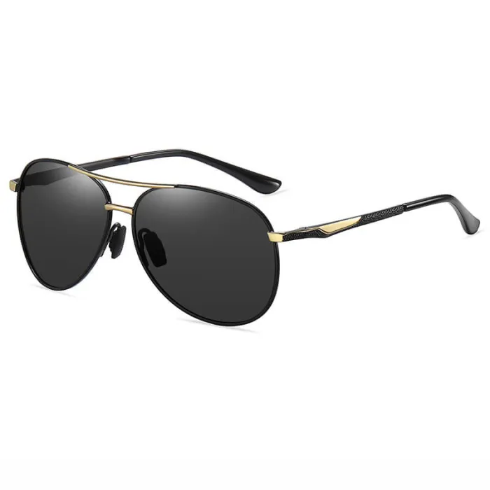 Mirrored Polarized Metal Sunglasses