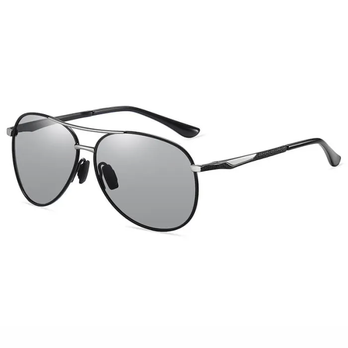 Mirrored Polarized Metal Sunglasses
