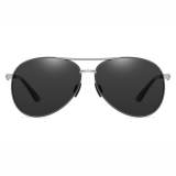 Mirrored Polarized Metal Sunglasses