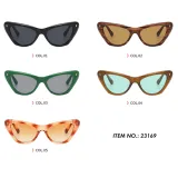 Cat Eye Women Small Triangle Sunglasses