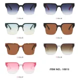 Square Half-rimless Shades Sunglasses