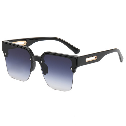 Square Half-rimless Shades Sunglasses