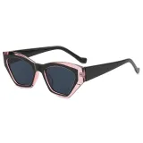 Cat Eye Women Small Polygon Sunglasses