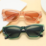 Cat Eye Women Small Polygon Sunglasses