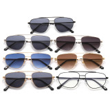 Metal Frame Gradient Shades Sunglasses