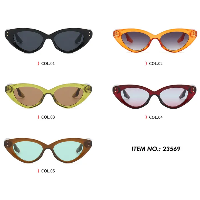 Cat Eye Women Small Triangle Sunglasses