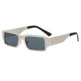 Metal Frame Small Rectangle Shades Sunglasses