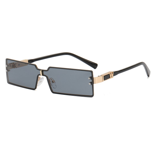 Small Rectangle Metal Frame Sunglasses