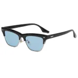 Retro Half-Rmless Cat Eye Sunglasses