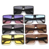 Fashion Oversized Flat Top Shades Sunglasses