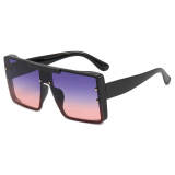Fashion Oversized Flat Top Shades Sunglasses