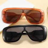 Flat Top One Piece Lens Sunglasses