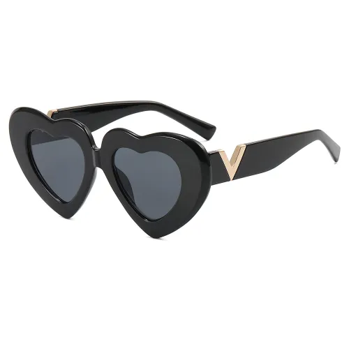 Women Heart Lovely Cute Sunglasses