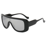 Flat Top One Piece Lens Sunglasses