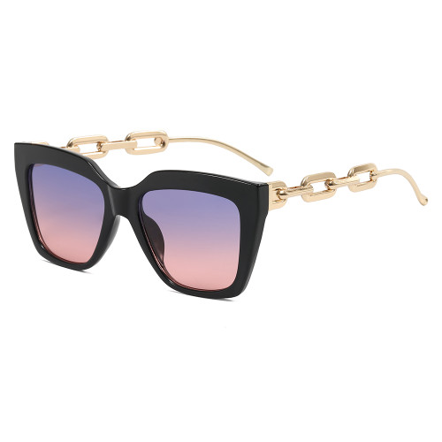 Square Metal Chain Shades Sunglasses