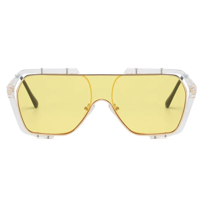 Oversize One Piece Lens Shades Sunglasses