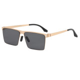 Small Rectangle Metal Frame Sunglasses