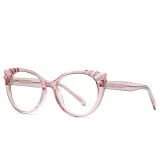 Women Cat Eye Blue Light Blocking Spring Hinges Computer Eyeglasses